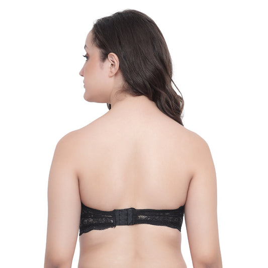 Vish2RV Women Lace, Padded Tube Bra - Free Size